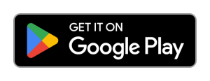 A black rectangular button with the Google Play logo on the left, which is a multicolored play button (green, red, yellow, and blue), and the text "GET IT ON Google Play" on the right in white letters.